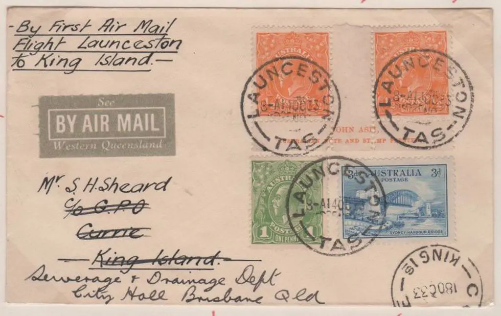 1933 (14th Oct) ditto return flight Launceston to ... Image 1++
