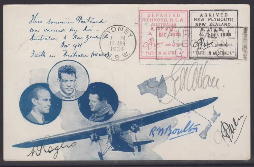 1934 (10-14th April) Ulm card originally flown in ... Image 1++