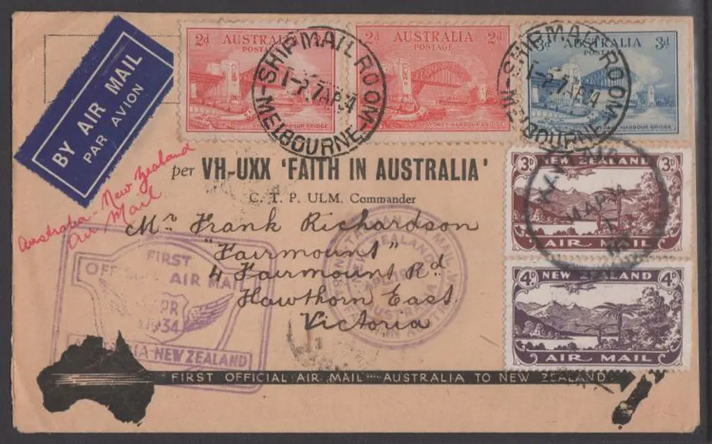 1934 (10-14th April) ditto on commem printed env ... Image 1++
