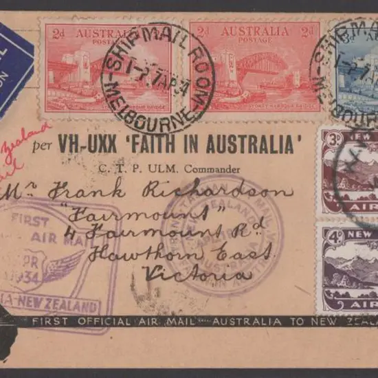 1934 (10-14th April) ditto on commem printed env ...