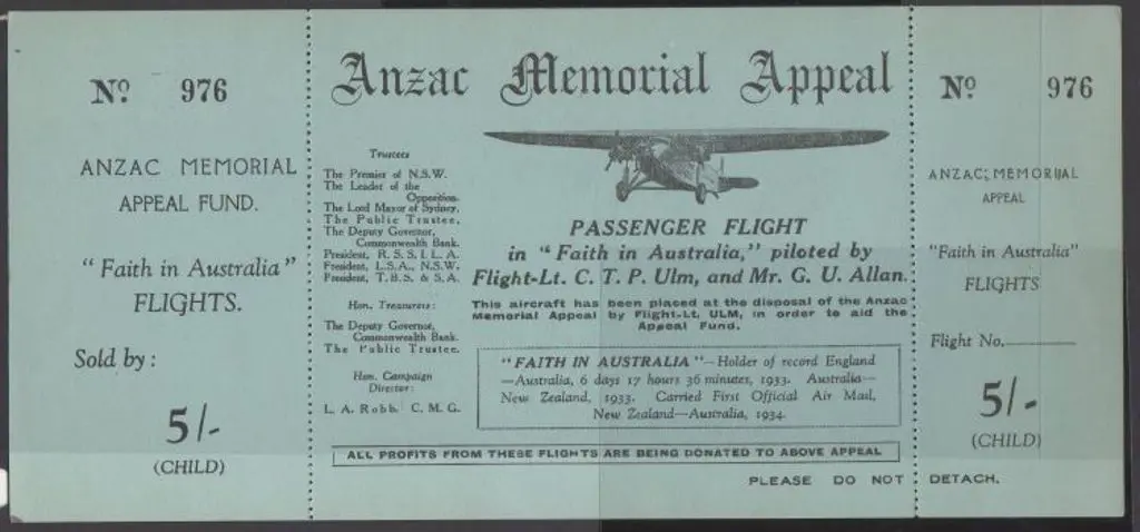1934 "Anzac Memorial Appeal" ditto but mauve ... Image 1++