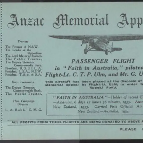 1934 "Anzac Memorial Appeal" ditto but mauve ...