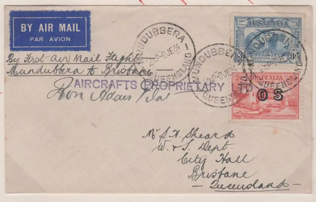 1934 (2nd June) Mundubbera, Queensland to Brisbane ... Image 1++