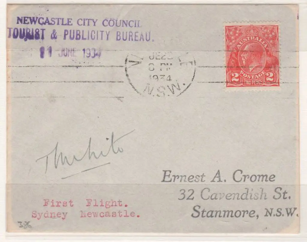 1934 (11th June) ditto but machine cancel. Also ... Image 1++
