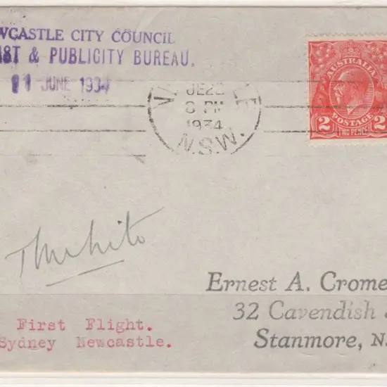 1934 (11th June) ditto but machine cancel. Also ...