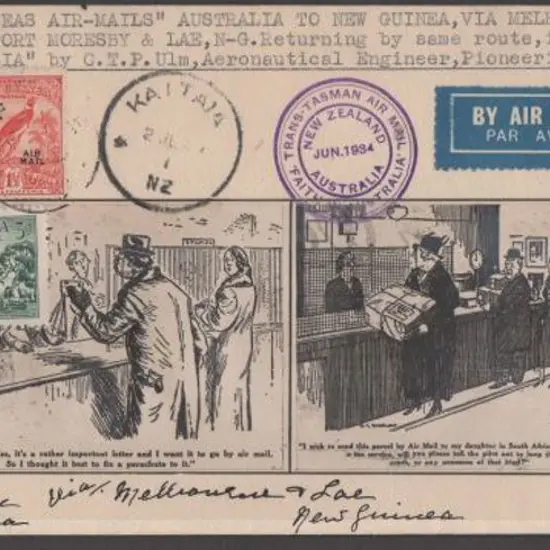 1934 (2nd July) ditto long hand-made illust cover ...