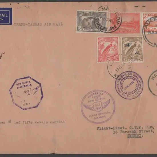 1934 (2nd July) ditto & then onto New Guinea & ...
