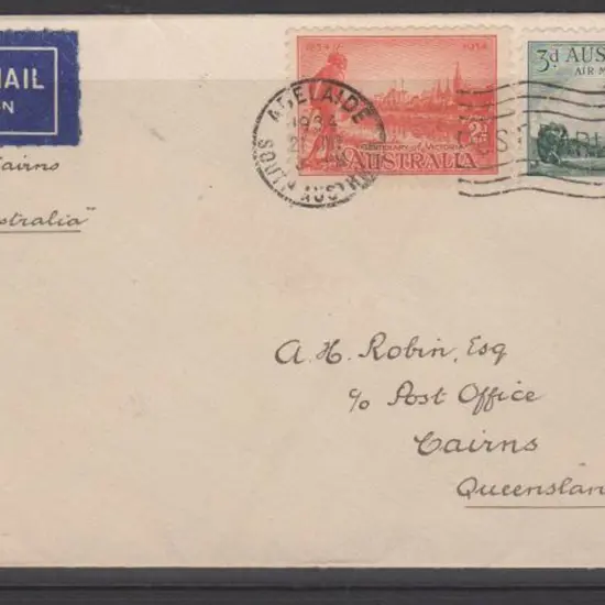1934 (24th July) ditto but Melbourne to Cairns in ...