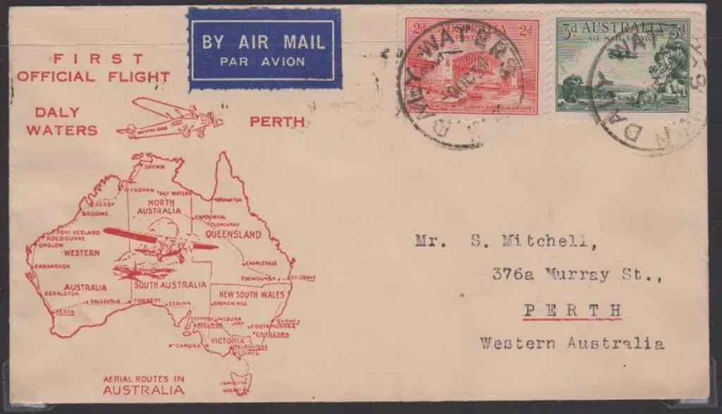 1934 (3rd Oct) Daly Waters to Perth on Mitchell ... Image 1++