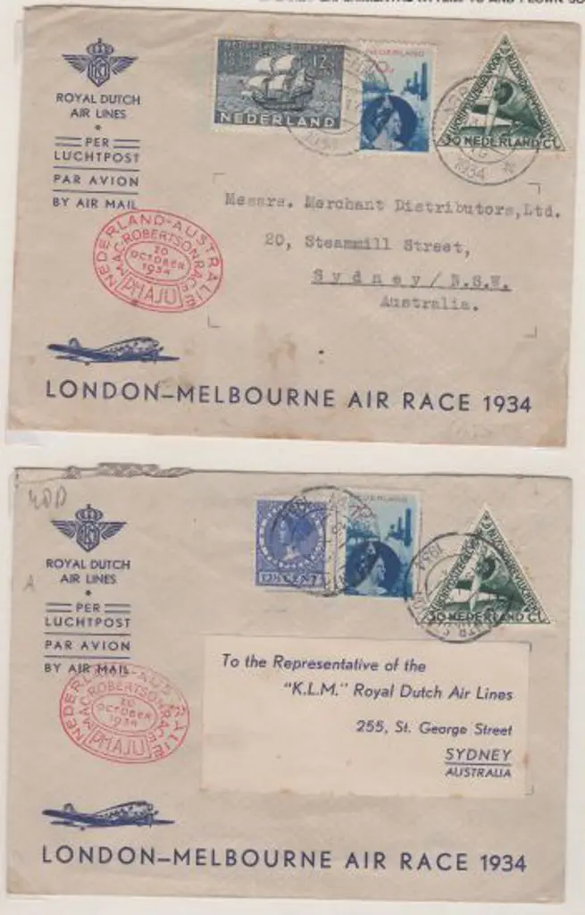1934 (20th Oct) MacRobertson Air Race - ditto but ... Image 1++