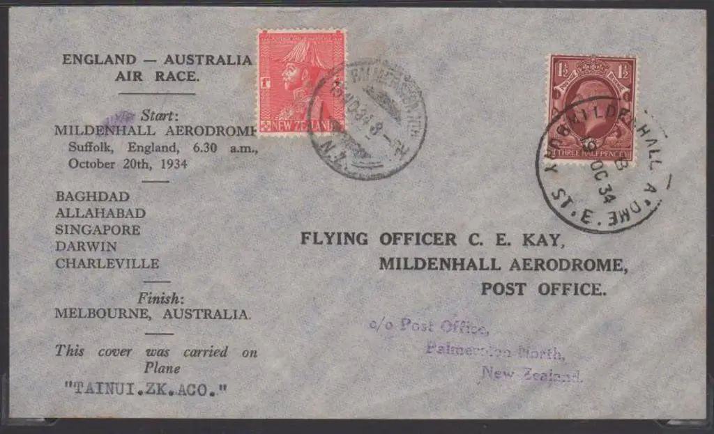 1934 (14th Nov) England to Australia & onto NZ ... Image 1++