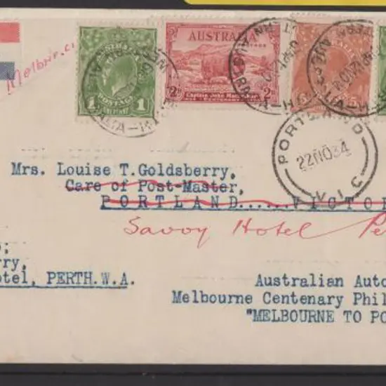 1934 (16th Nov) Portland to Melbourne First ...