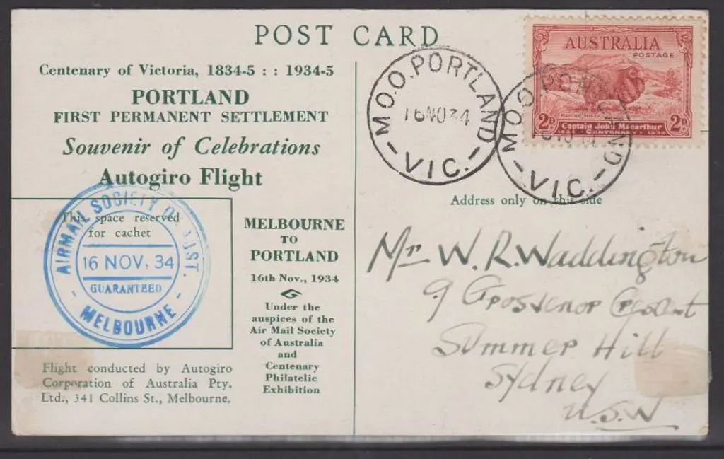 1934 (16th Nov) ditto but not Reg with only a 2d ... Image 1++