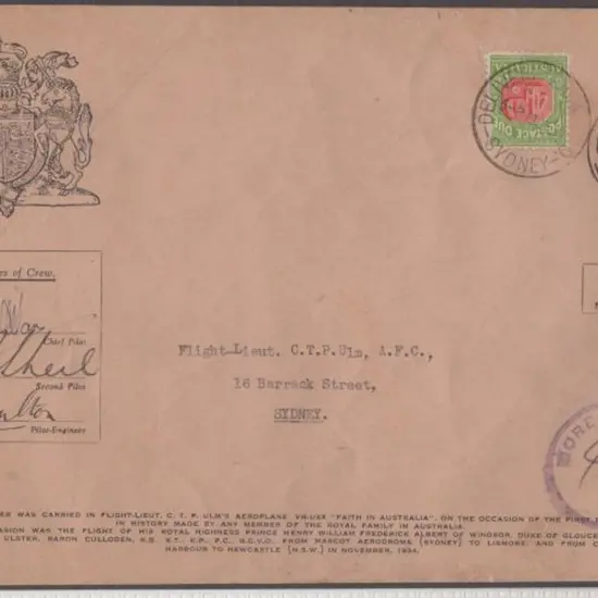1934 (28th Nov) "Faith in Australia" special ...