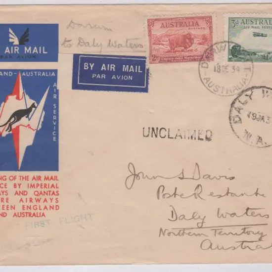 1934 (8th Dec) ditto but printed covers flown on ...