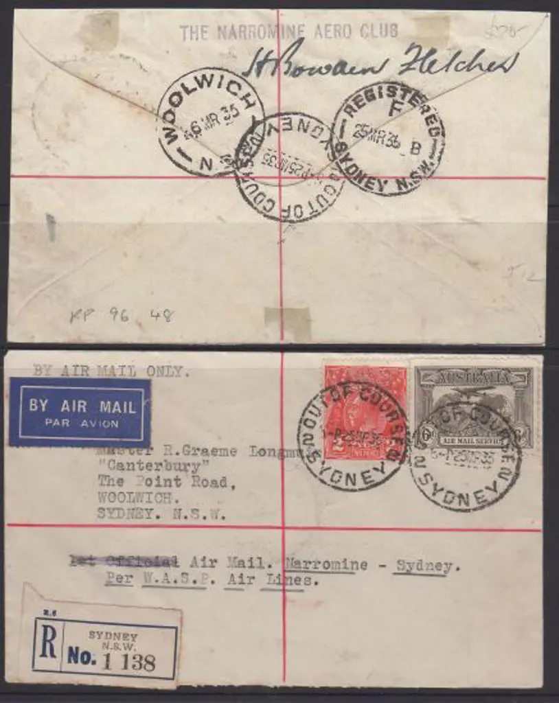1935 (25th March) Narromine to Sydney WASP ... Image 1++