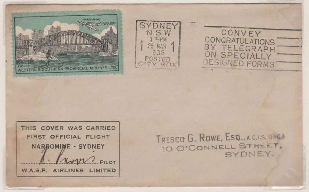 1935 (25th March) ditto but with WASP SHB ... Image 1++