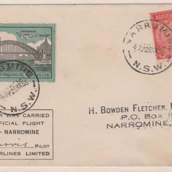 1935 (25th March) Sydney to Narromine return ...