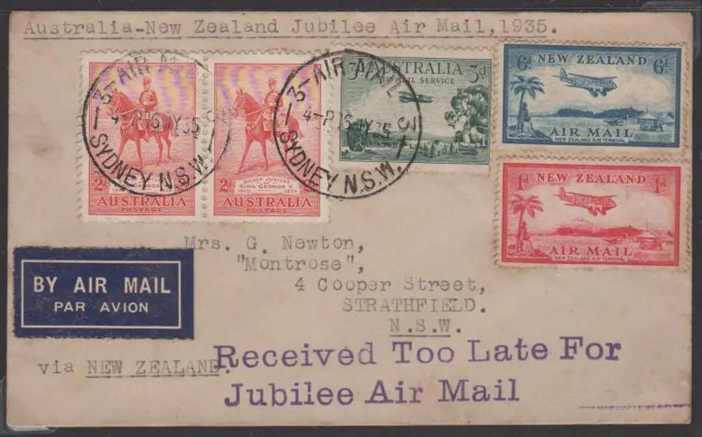 1935 (15th May) ditto but with 2 x 2d SJ & 3d ... Image 1++