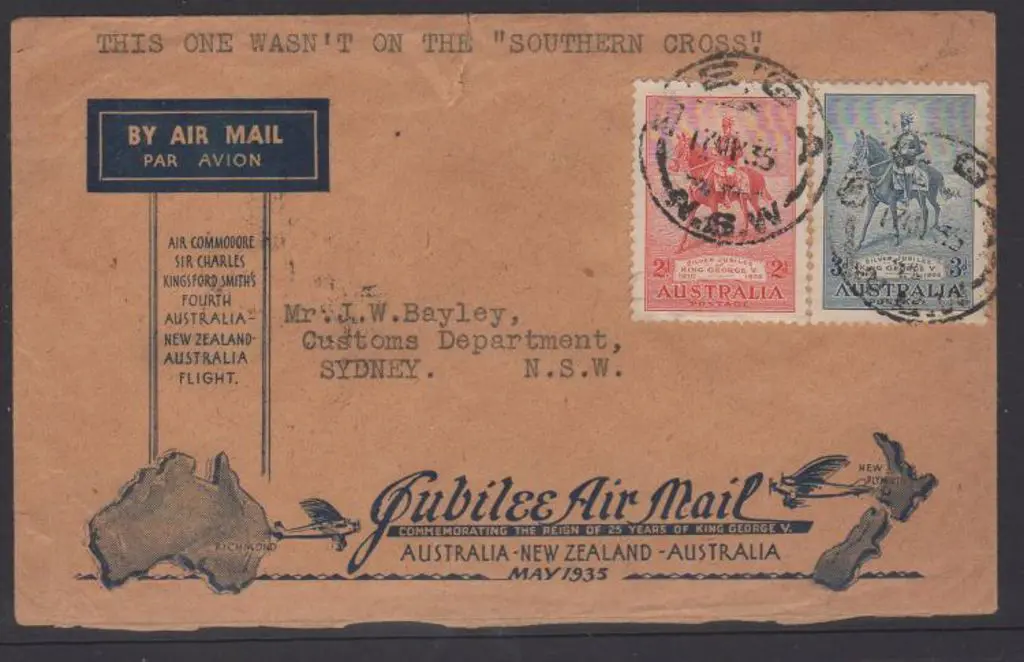 1935 (15th May) ditto with 2d & 3d SJ tied by ... Image 1++