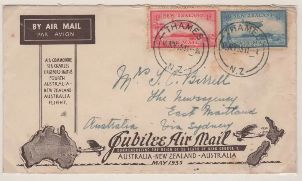 1935 (18th May) New Zealand to Australia Kingsford ... Image 1++