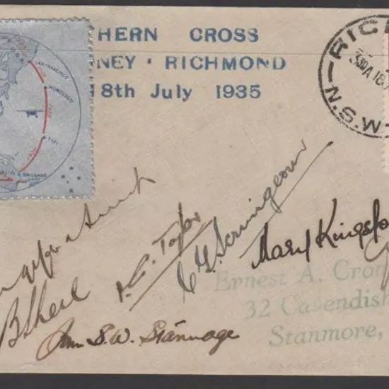 1935 (18th July) ditto numbered "21". VG cond. ...