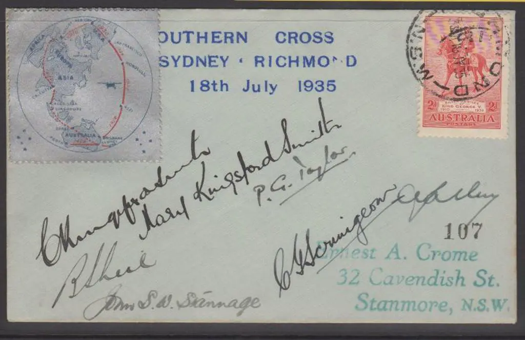 1935 (18th July) ditto numbered "107". VG cond. ... Image 1++