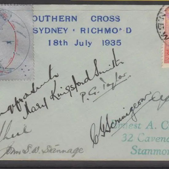 1935 (18th July) ditto numbered "107". VG cond. ...