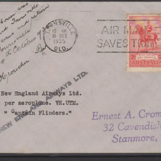 1935 (14th Oct) Townsville to Cairns & return by ...