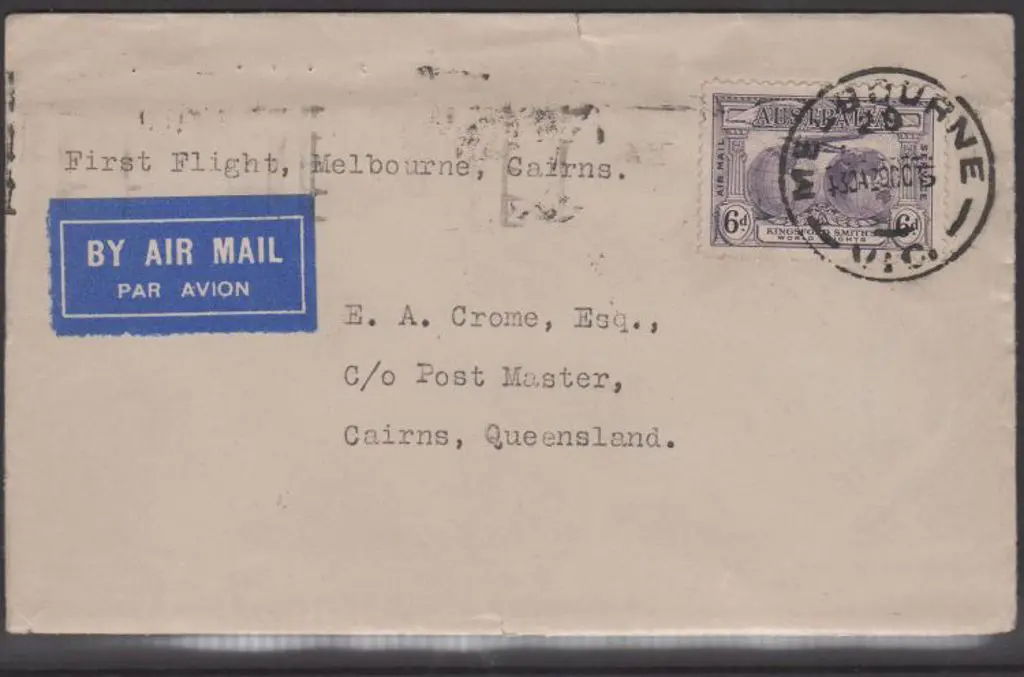 1935 (29th Oct) First Melbourne to Cairns flight ... Image 1++