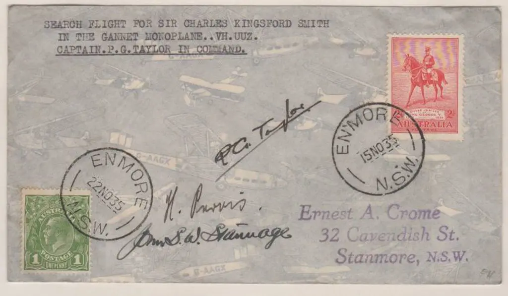 1935 (15th Nov) Sydney to Cloncurry & return ... Image 1++