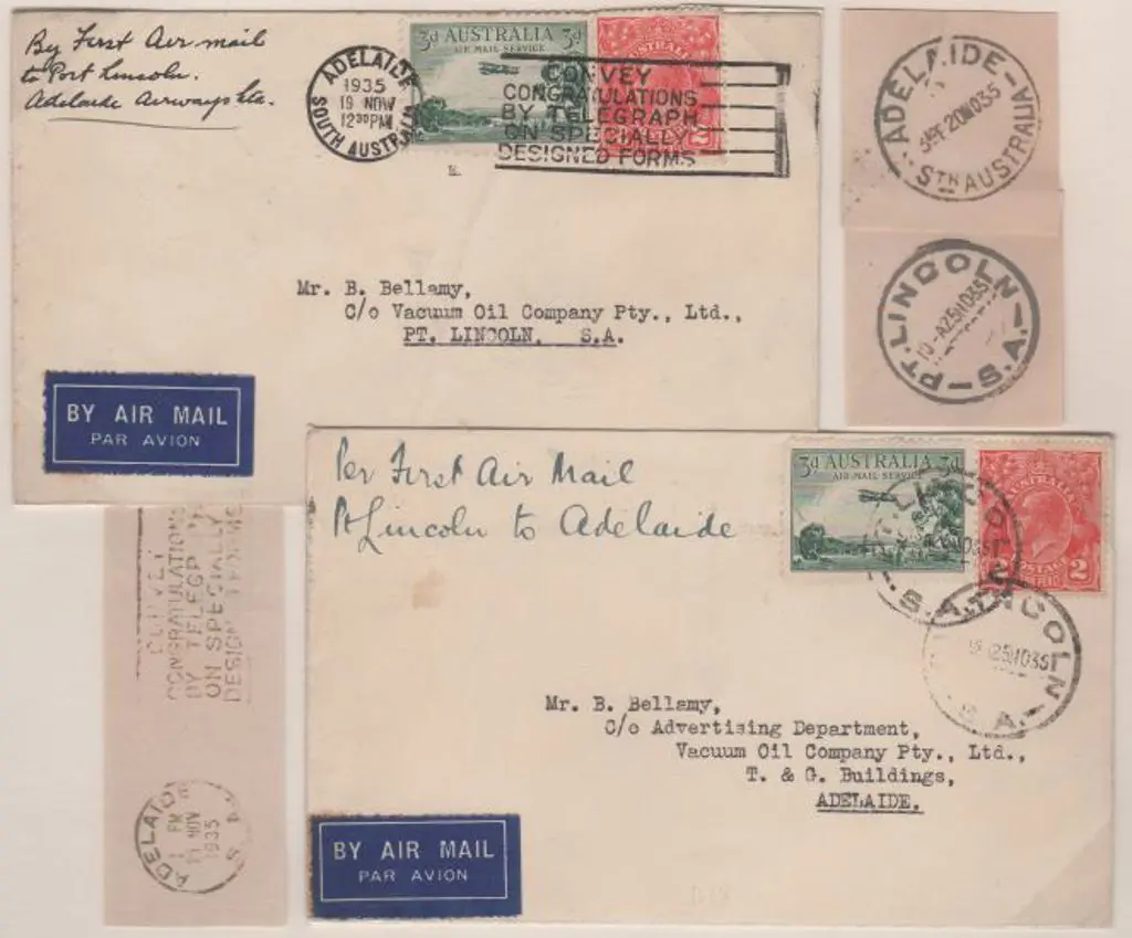 1935 (25th Nov) Adelaide to Port Lincoln & Port ... Image 1++
