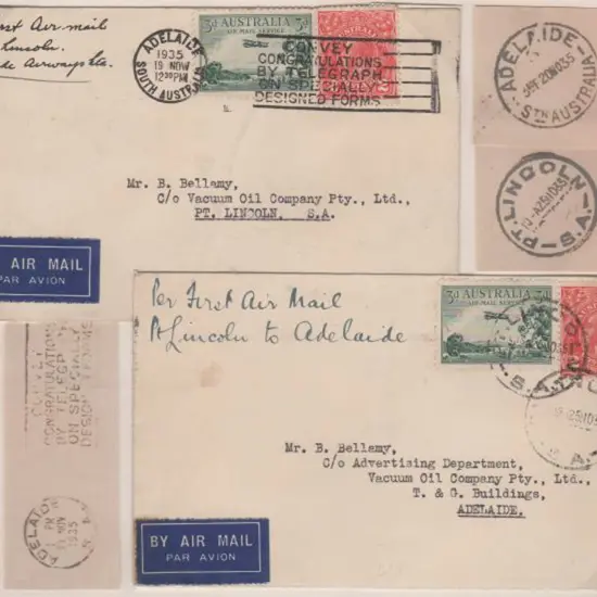 1935 (25th Nov) Adelaide to Port Lincoln & Port ...