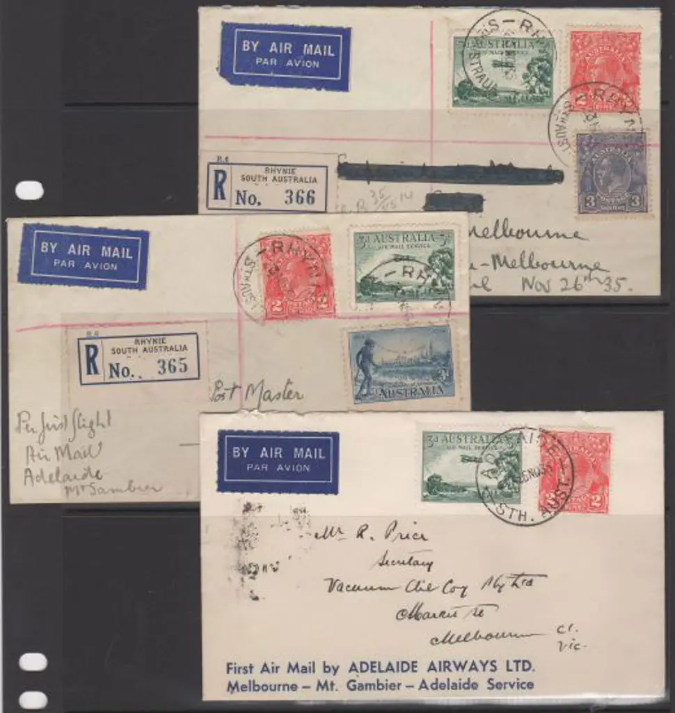 1935 (26th Nov) Melbourne to Adelaide via Mt ... Image 1++