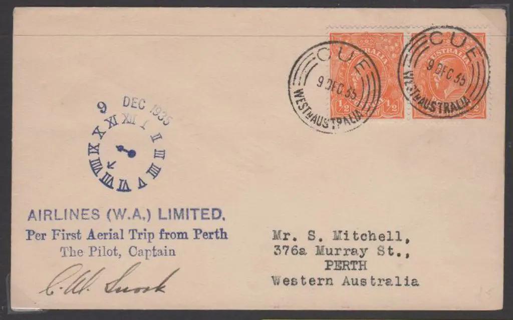 1935 (9th Dec) ditto but Cue to Perth also with ... Image 1++