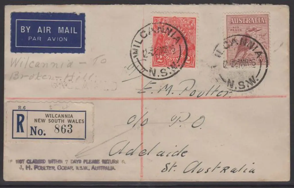 1936 (27th March) Wilcannia to Sydney to connect ... Image 1++