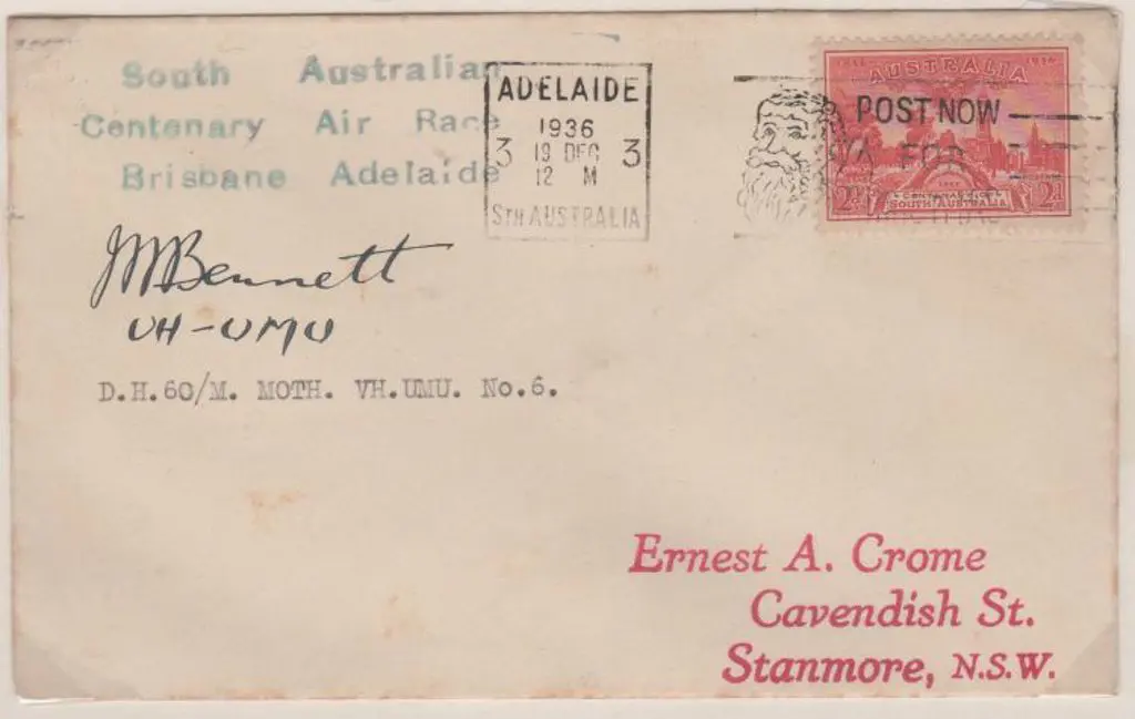 1936 (16th Dec) South Australian Centenary Air ... Image 1++