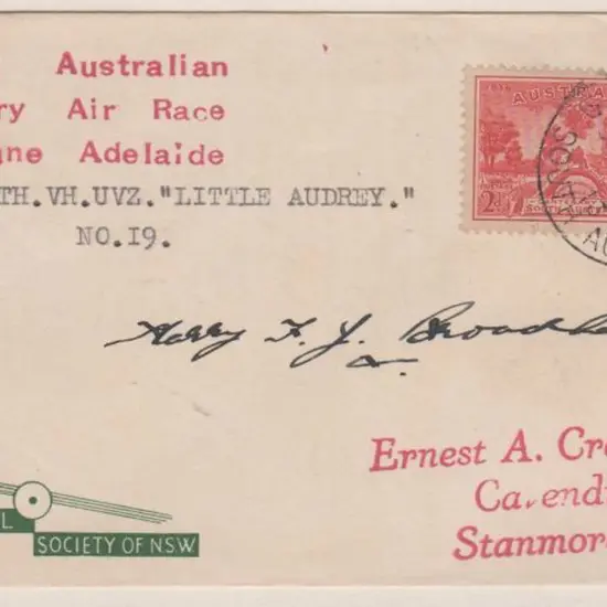1936 (16th Dec) South Australian Centenary Air ...