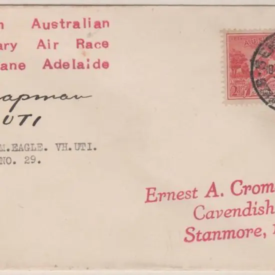 1936 (16th Dec) South Australian Centenary Air ...