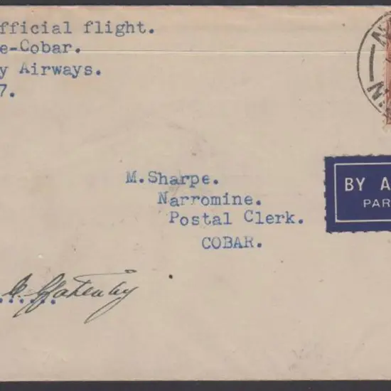 1937 (14th April) Narromine to Cobar Intercity ...
