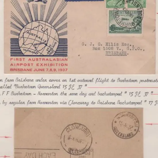 1937 (15th June) ditto but return intermediate leg ...