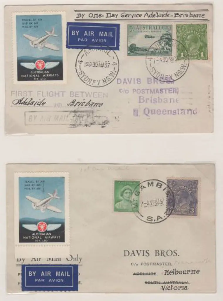 1937 (30th Aug) ditto & also with ANA vignettes ... Image 1++