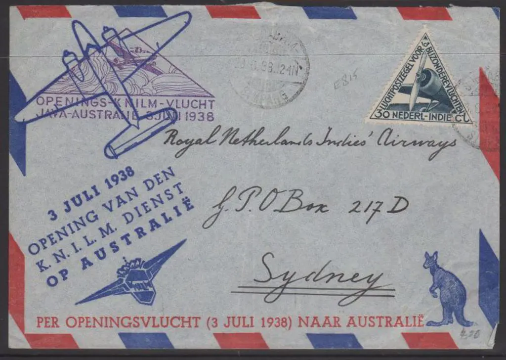 1938 (28th June) ditto but Java to Australia leg ... Image 1++