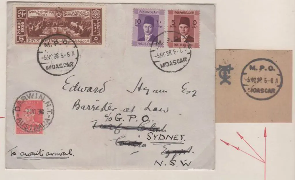 1938 (5th Nov) Egypt to Australia RAF Special ... Image 1++