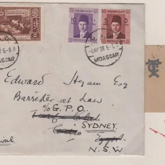 1938 (5th Nov) Egypt to Australia RAF Special ...
