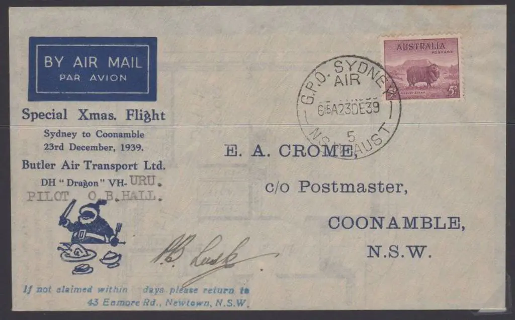 1939 (23rd Dec) ditto. Ex Leski. 130 flown. AAMC ... Image 1++