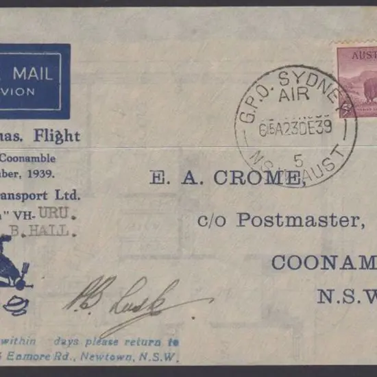 1939 (23rd Dec) ditto. Ex Leski. 130 flown. AAMC ...