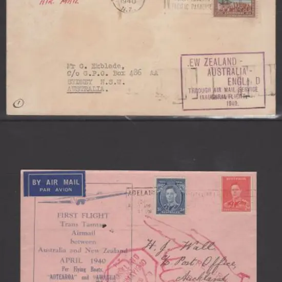 1940 (30th Apr) New Zealand to Australia & return ...
