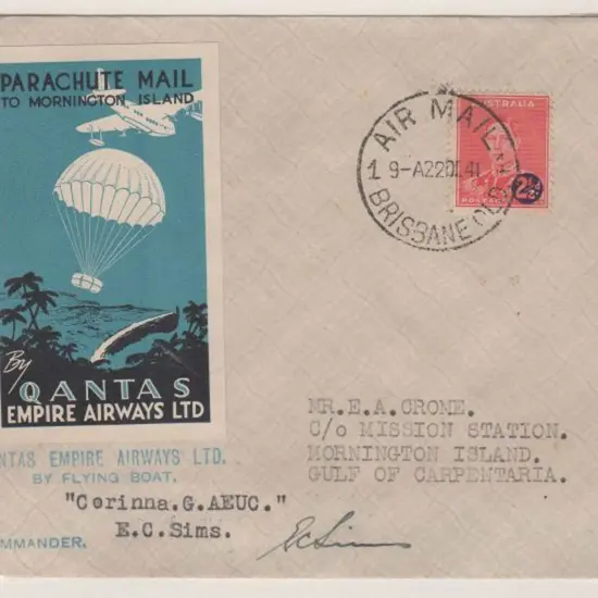 1941 (18th Dec) ditto but Brisbane to Mornington ...