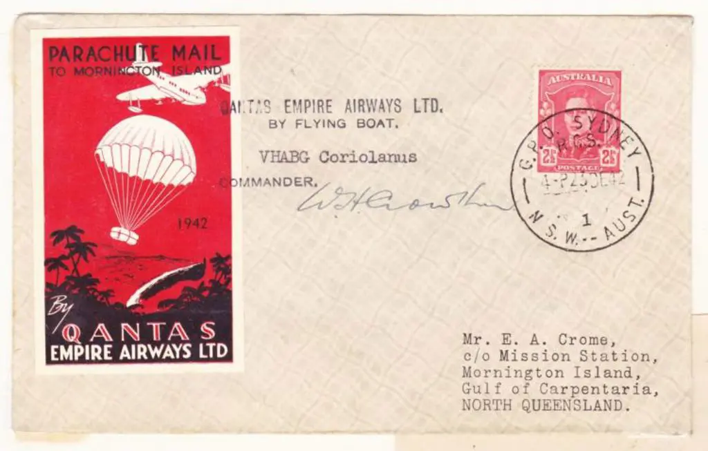 1942 (23rd Dec) Sydney to Mornington Island Qantas ... Image 1++